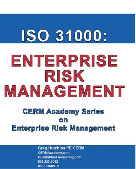 Iso 31000 Enterprise Risk Management Book Certified Enterprise Risk
