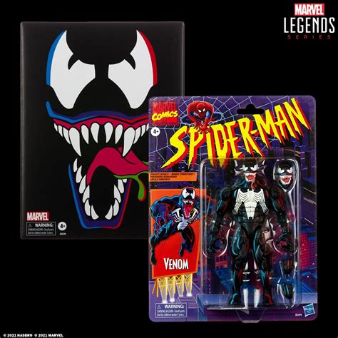 Hasbro Pulsecon 2021 Exclusive Marvel Legends Venom Retro Figure