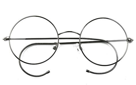 Agstum 49mm Antique Vintage Round Glasses Wire Rim Eyeglasses Frame