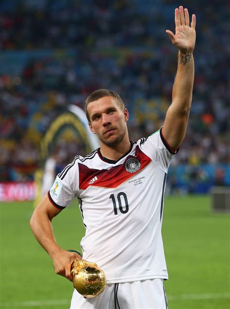 He is frome germany !! Lukas Podolski Photos Photos - Germany v Argentina - Zimbio