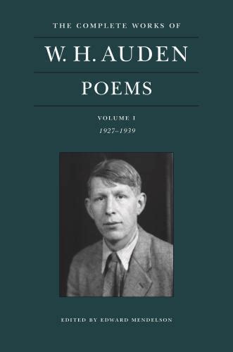 The Complete Works Of W H Auden Ser The Complete Works Of W H