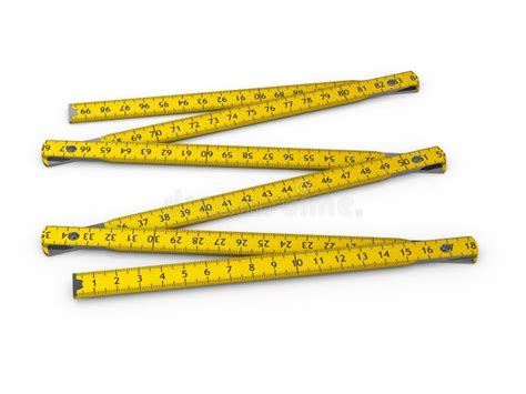 Folding Ruler Stock Vector Illustration Of Measurement 21136137