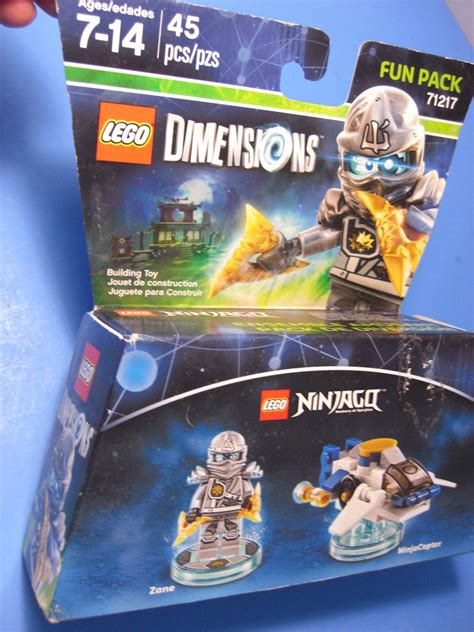 Lego Dimensions Fun Pack 71217 Ninjago With Zane And Ninjacopter