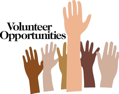 Colorful Volunteer Opportunities Clipart Free Image Download
