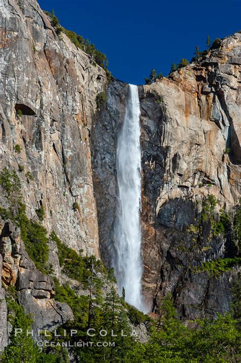 Bridalveil Falls In Yosemite Valley Yosemite National Park California