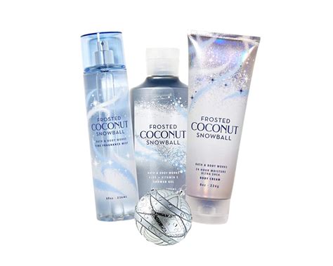 Signature Collection Frosted Coconut Snowball Hand Lotion Body Mist And Shower