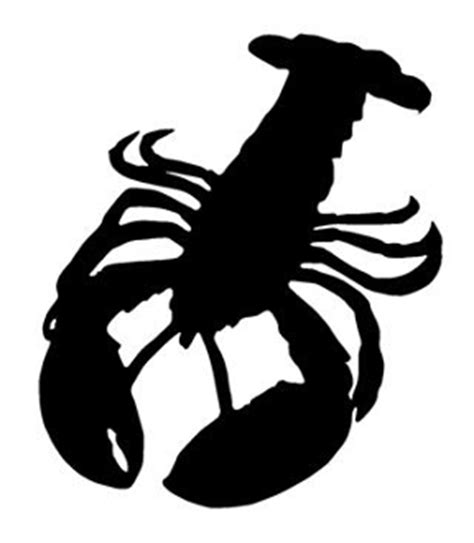 Download Lobster Silhouette 1 Decal Sticker