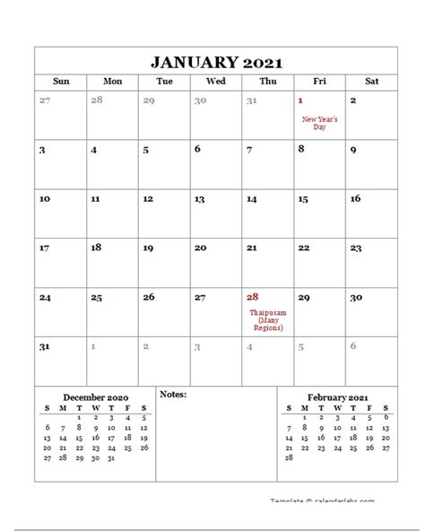 2021 Printable Calendar With Malaysia Holidays Free Printable Templates