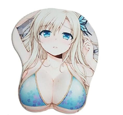 3d Mouse Pad Kashiwazaki Sena Soft Silicon Breast Wrist Rest Anime Mousepads New Ebay