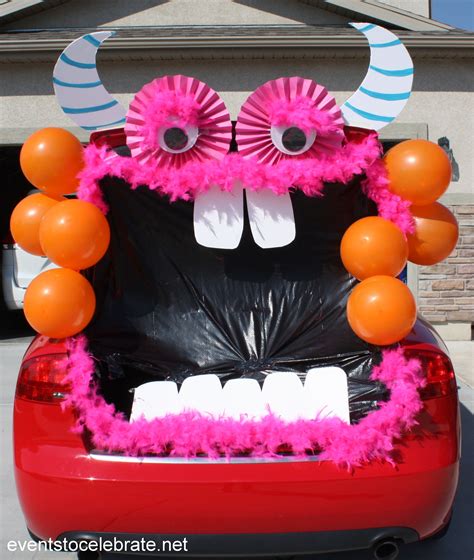 Trunk Or Treat Monster Trunk Or Treat Halloween Car Decorations
