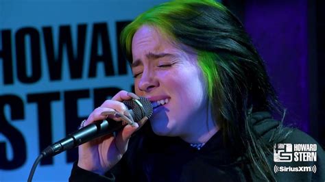 Billie eilish has such a unique style and voice, her songs really show off just how talented she is. Billie Eilish "When the Party's Over" Live on the Howard Stern Show - YouTube | Howard stern ...