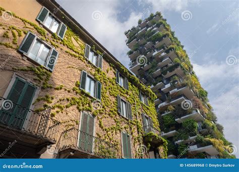Vertical Forest Skyscraper In Milan Italy Editorial Stock Photo