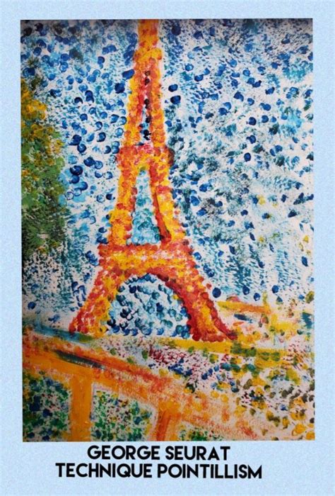 Pointillism Technique Dot Painting Inspired By Georges Seurat The