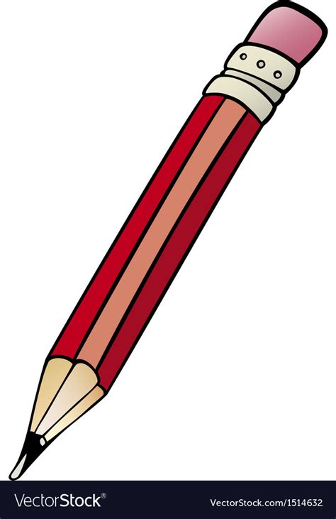 Pencil Clip Art Cartoon Royalty Free Vector Image
