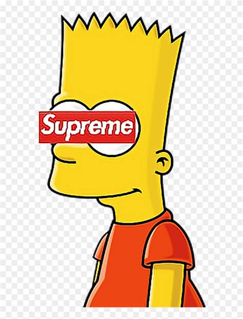 Transparent Bart Simpson Png Bart Simpson Supreme Png Download