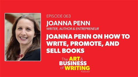 063 Joanna Penn On How To Write Promote And Sell Books Youtube