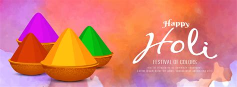Abstract Happy Holi Colorful Banner Template 343324 Vector Art At Vecteezy