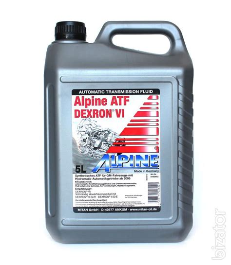 Alpine Transmission Oil Dexron Vi Synthetic 5 Litres Buy