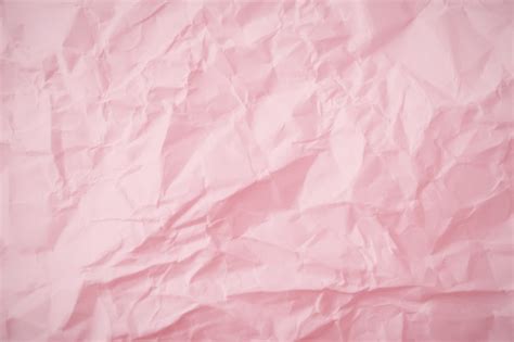 Premium Photo Top View Of Pink Crumpled Paper Background