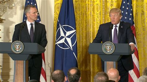 Nato Chief President Trump Has Been Very Consistent In Support Of