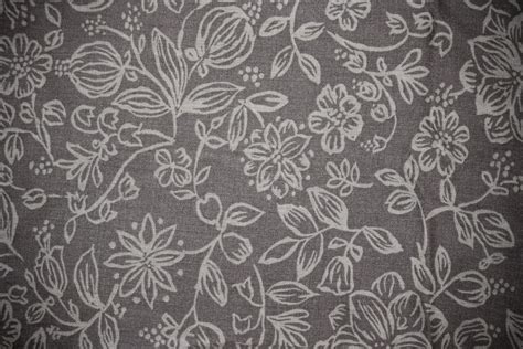 Hand drawn floral pattern can be printed and used as wrapping paper wallpaper textile etc. Gray Fabric with Floral Pattern Texture Picture | Free ...
