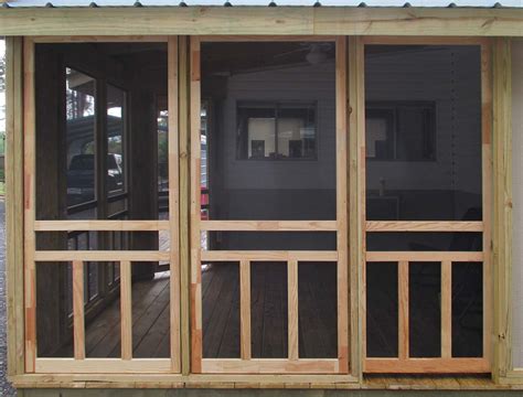 Models most often installed into porches. How to Screen a Patio Using Screen Doors - Screen Tight