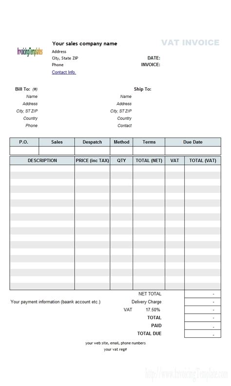 Best Microsoft Word 2007 Invoice Templates Free Download Chempoi
