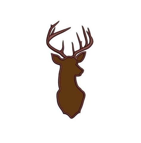 Download Deer, Buck digitized hunting machine embroidery Applique ...