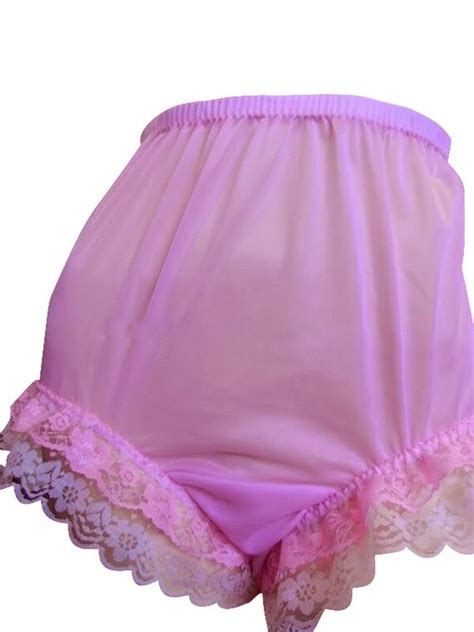 S2h5 Pink Sweety Lingerie Fantasy Party Underwear Sheer Nylon