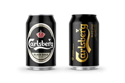 Carlsberg smooth draught is brewed longer for a smoother beer with an easy finish; New Packaging Design for Carlsberg Black Gold by ...