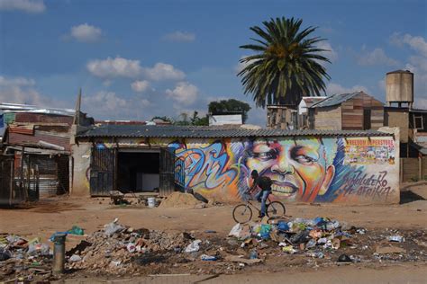 Township à Johannesburg Street Art Johannesburg Gauteng Afrique