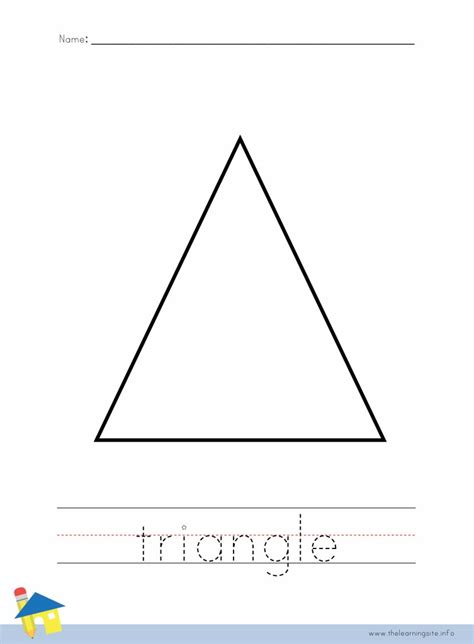 Triangle coloring worksheet