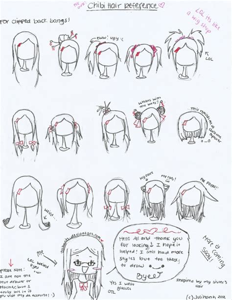 Anime Chibi Hair Referenc