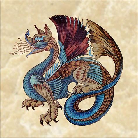 Dragons From Astronomy Anatomy And Religion Victorian Dragon Tiles
