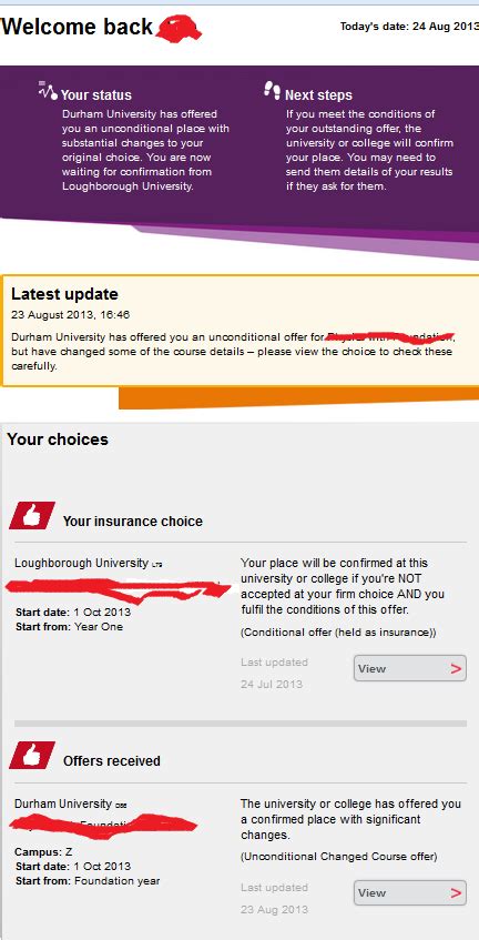 Ucas track will update to tell you whether or not you've been accepted on to your firm (or insurance) choice. Hello guys, I don't understand something help please [UCAS ...