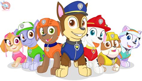 The PAW Patrol as a group vector | Paw patrol super pup, Paw patrol coloring, Paw patrol 