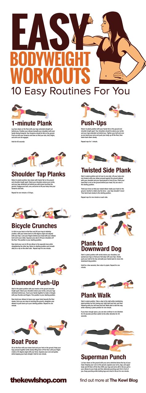10 No Equipment Workouts For Women On The Go Easy Arm Workout