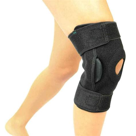 Vive Hinged Knee Brace Open Patella Support Wrap For Women Men Compression For Acl Mcl