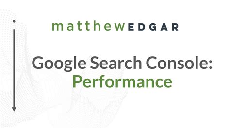Google Search Console Performance Report Youtube