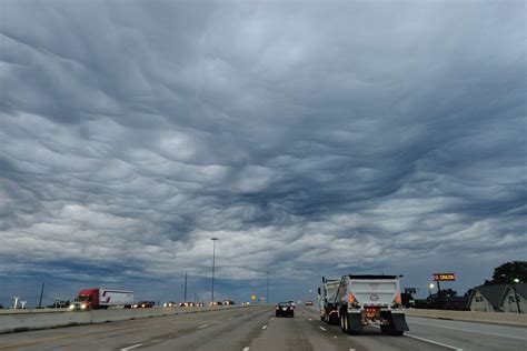 Crazy Clouds Going Northbound On 75 This Morning Rdallas