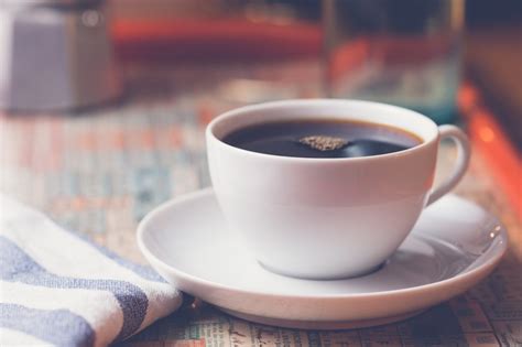 Black Coffee In Cafe Royalty Free Stock Photo