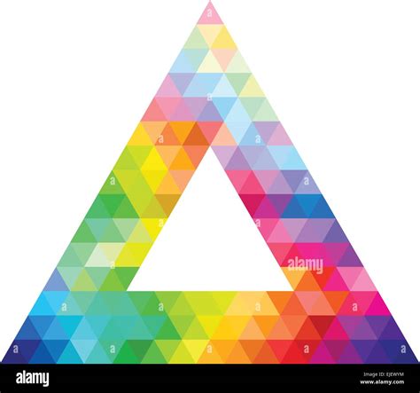 Triangle Color Palette Guide Spectrum Vector Stock Vector Image Art