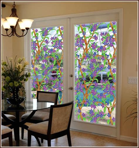 Biscayne See Thru Stained Glass Film Static Cling Window Film World