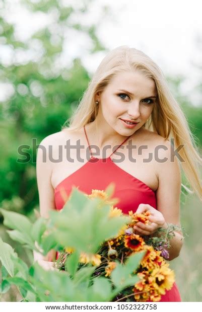 Young Girl White Hair On Nature Stock Photo 1052322758 Shutterstock