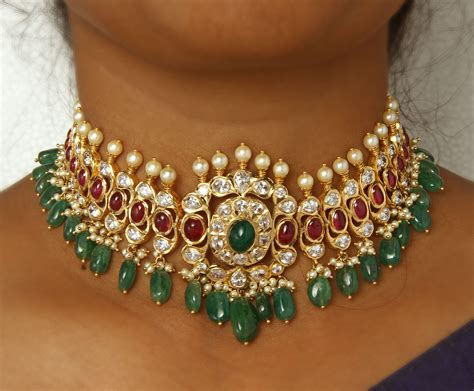 Check spelling or type a new query. 235-GN3783 - 22K Gold Choker Necklace with Cz, Ruby ...
