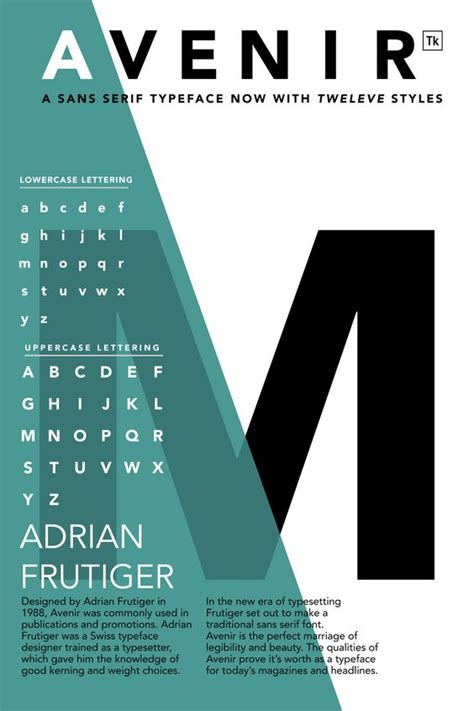 Apply them on futuristic or professional themes. TYPE SPECIMEN POSTER on Inspirationde