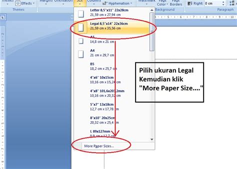 Cara Mengatur Ukuran Kertas Pada Microsoft Word Sinau Komputer