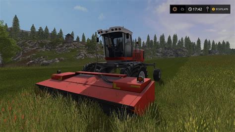 Farming Simulator 17 Massey Ferguson Windrower Mod Youtube