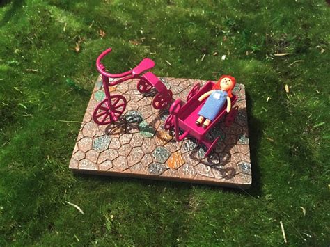 Fairy Garden Accessories Tricycle Pink Trike Mini Pink Wagon Etsy