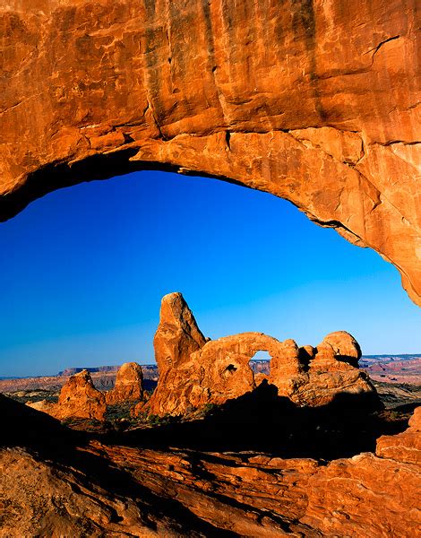 Turret Arch Through North Window Arches Np Utah Fine Landscape And